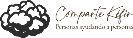 logo de comparte kefir personas ayudando a personas